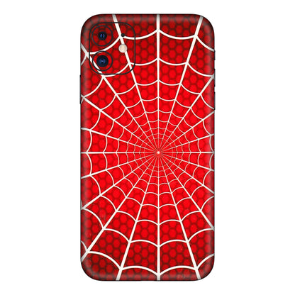 Apple iPhone Skins (All Models) - Classic Spidey Web - 3D Embossed Finish (L-115) iPhone 11