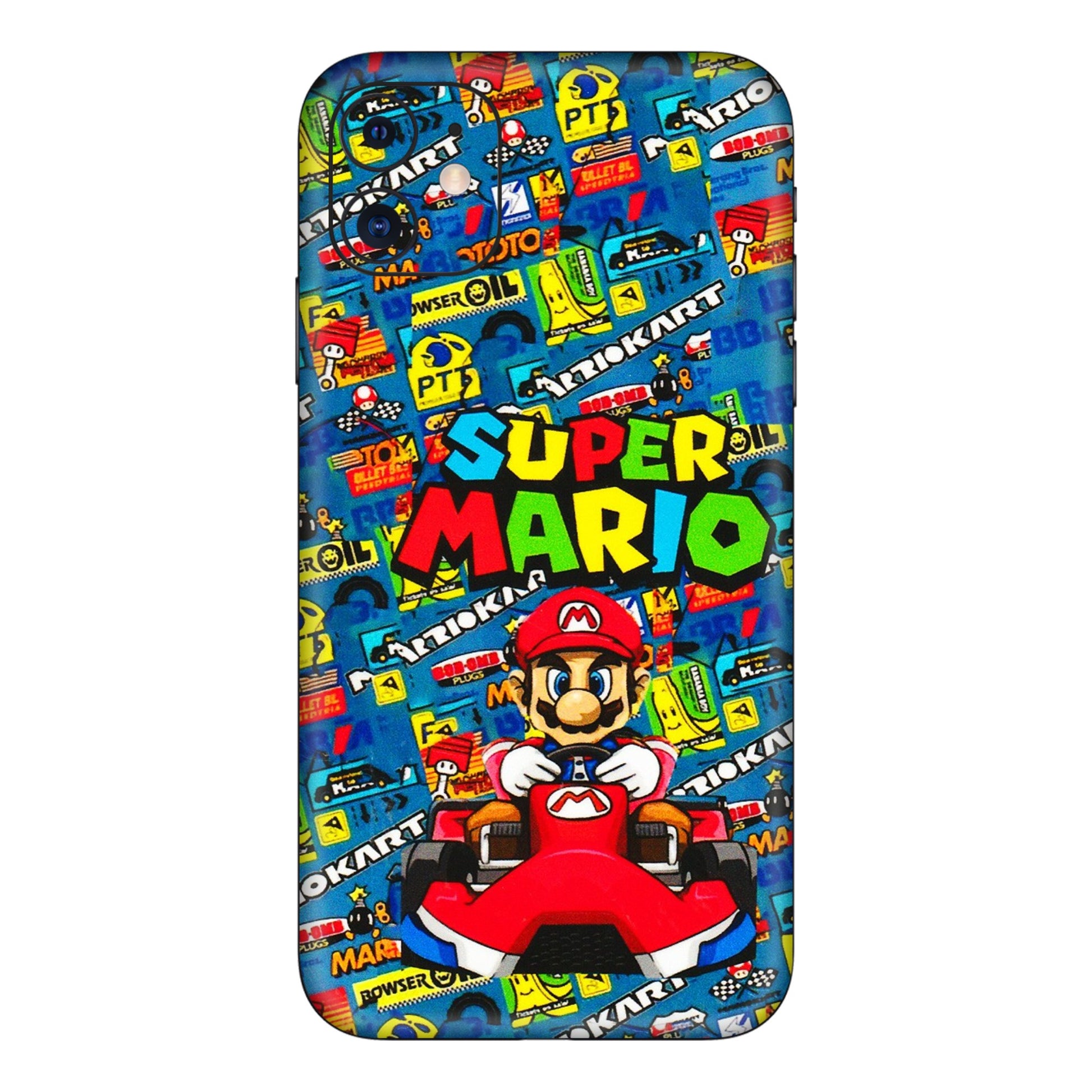 Apple iPhone Skins (All Models) - Super Mario Kart - 3D Embossed Finish (L-140) iPhone 11
