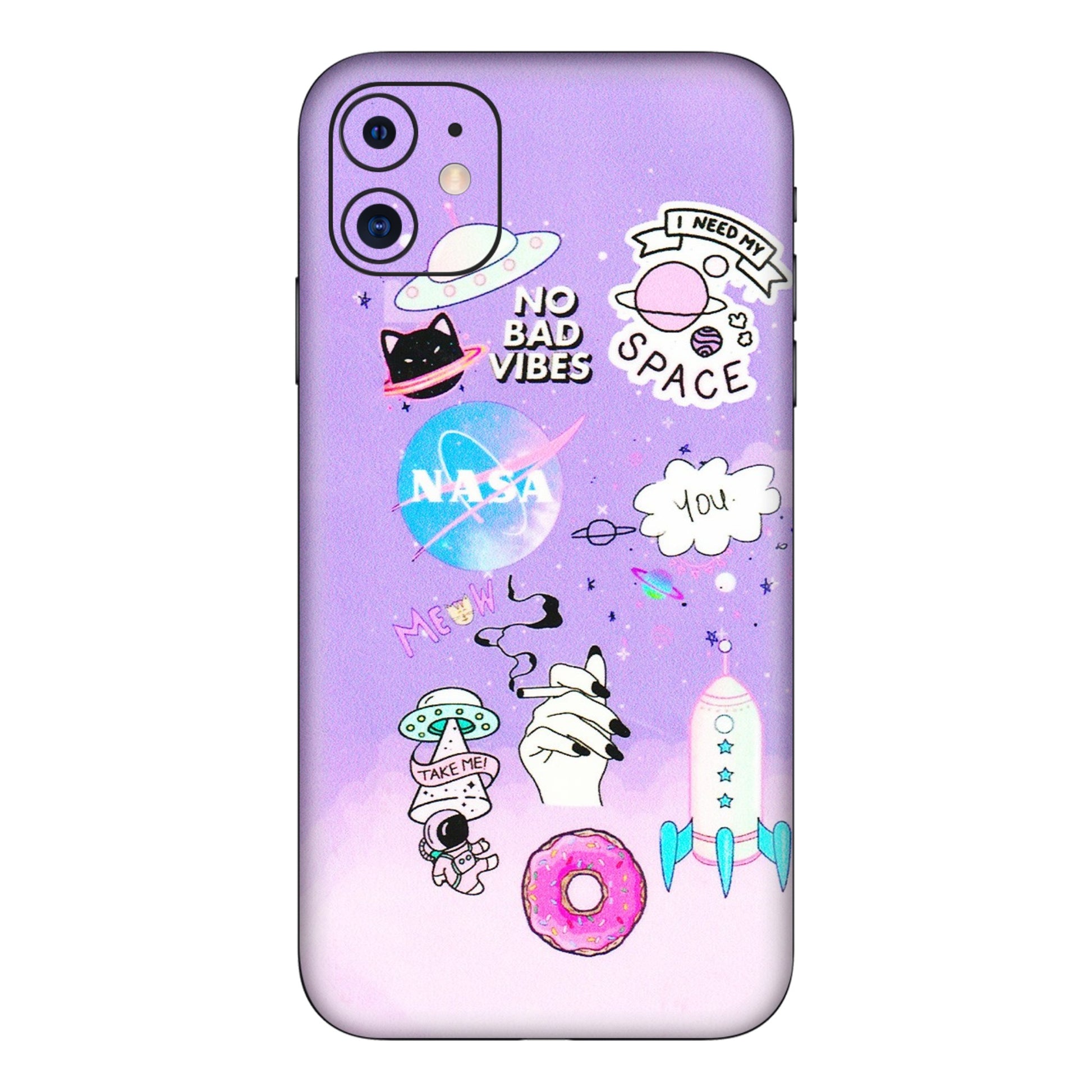 Apple iPhone Skins (All Models) - I Need My Nasa   Skin - 3D Embossed Finish (L-149) iPhone 11