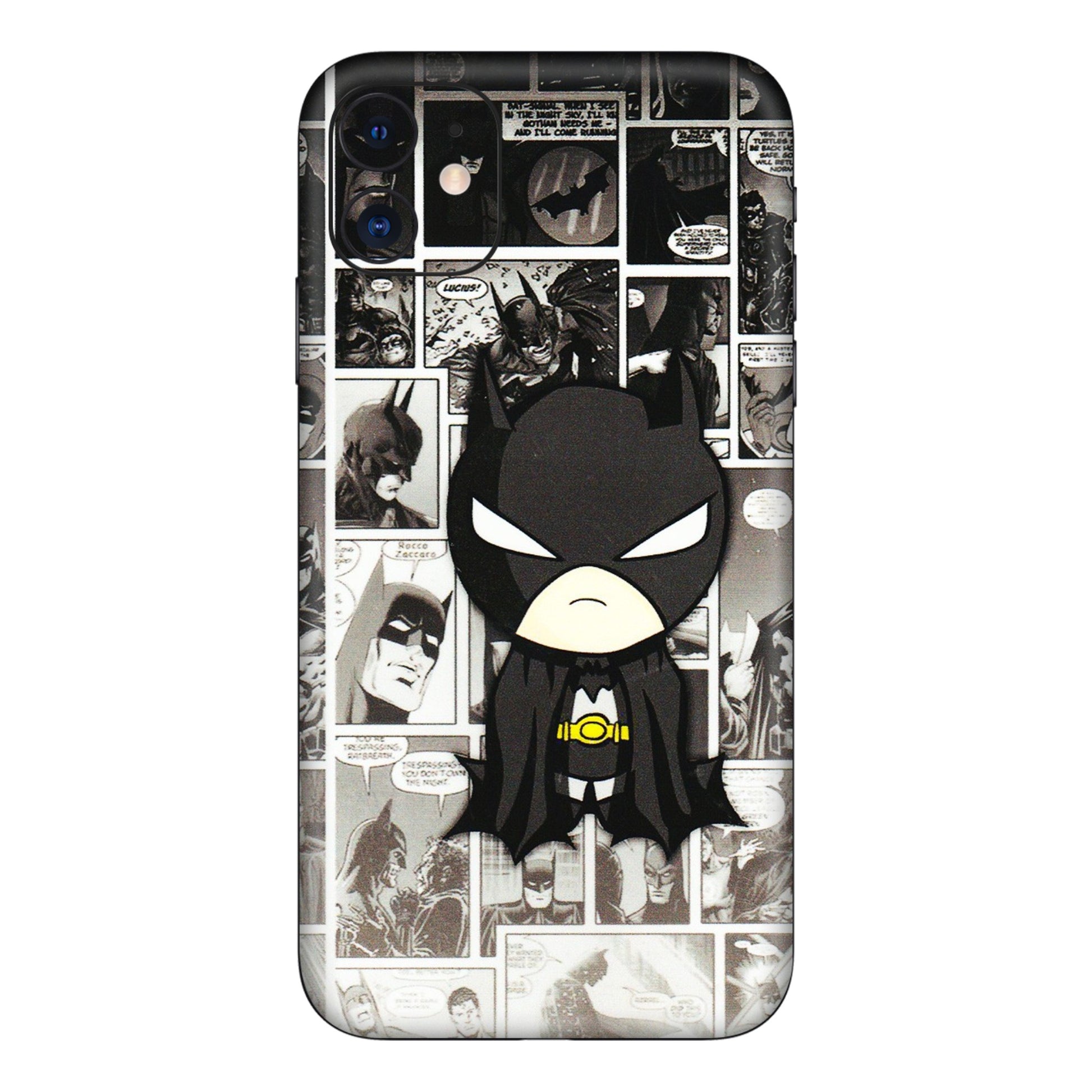 Apple iPhone Skins (All Models) - Toon Batman - 3D Embossed Finish (L-182) iPhone 11