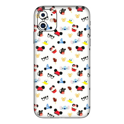Apple iPhone Skins (All Models) - Minnie Mouse & Donald Doodles s - 3D Embossed Finish (L-194) iPhone 11