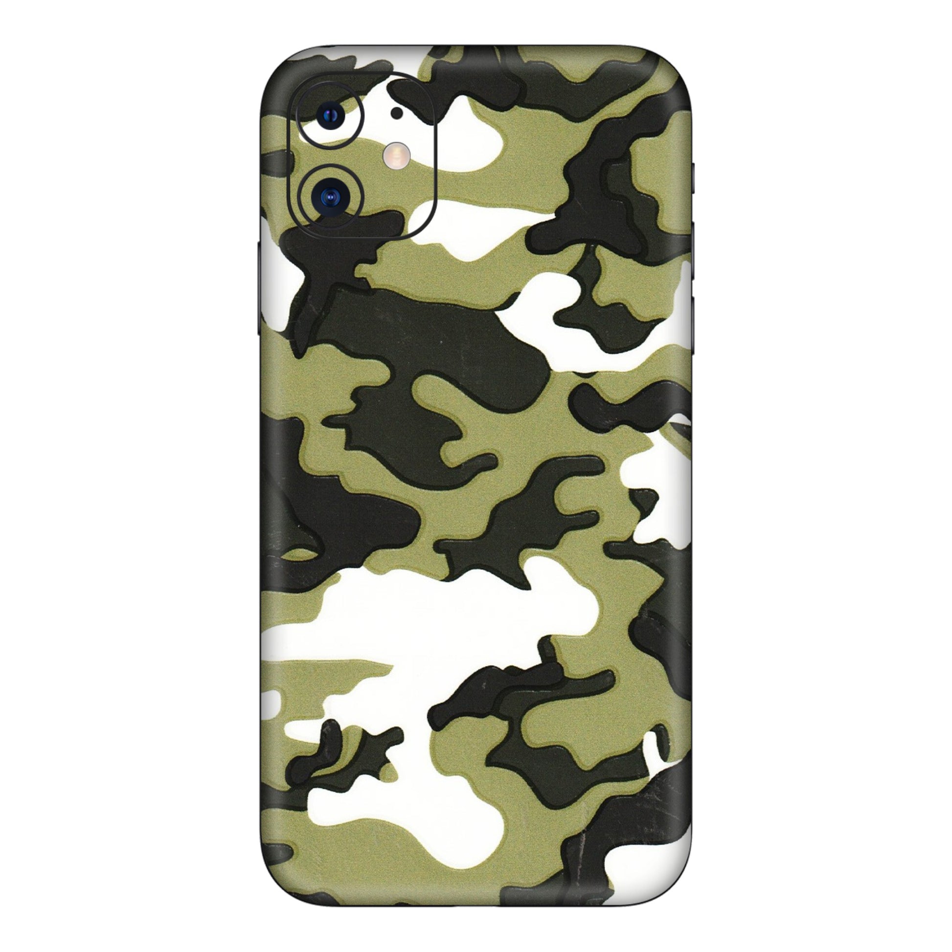 Apple iPhone Skins (All Models) - Camouflages White And Green - 3D Embossed Finish (L-243) iPhone 11