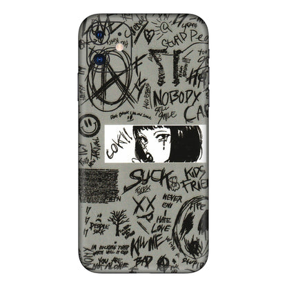 Apple iPhone Skins (All Models) - Never Have Love Anime - 3D Embossed Finish (L-260) iPhone 11