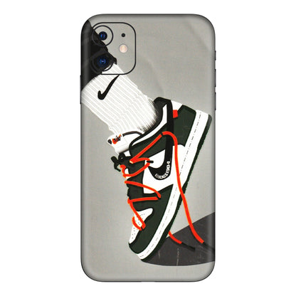 Apple iPhone Skins (All Models) - New Grey Sneaker - 3D Embossed Finish (L-261) iPhone 11