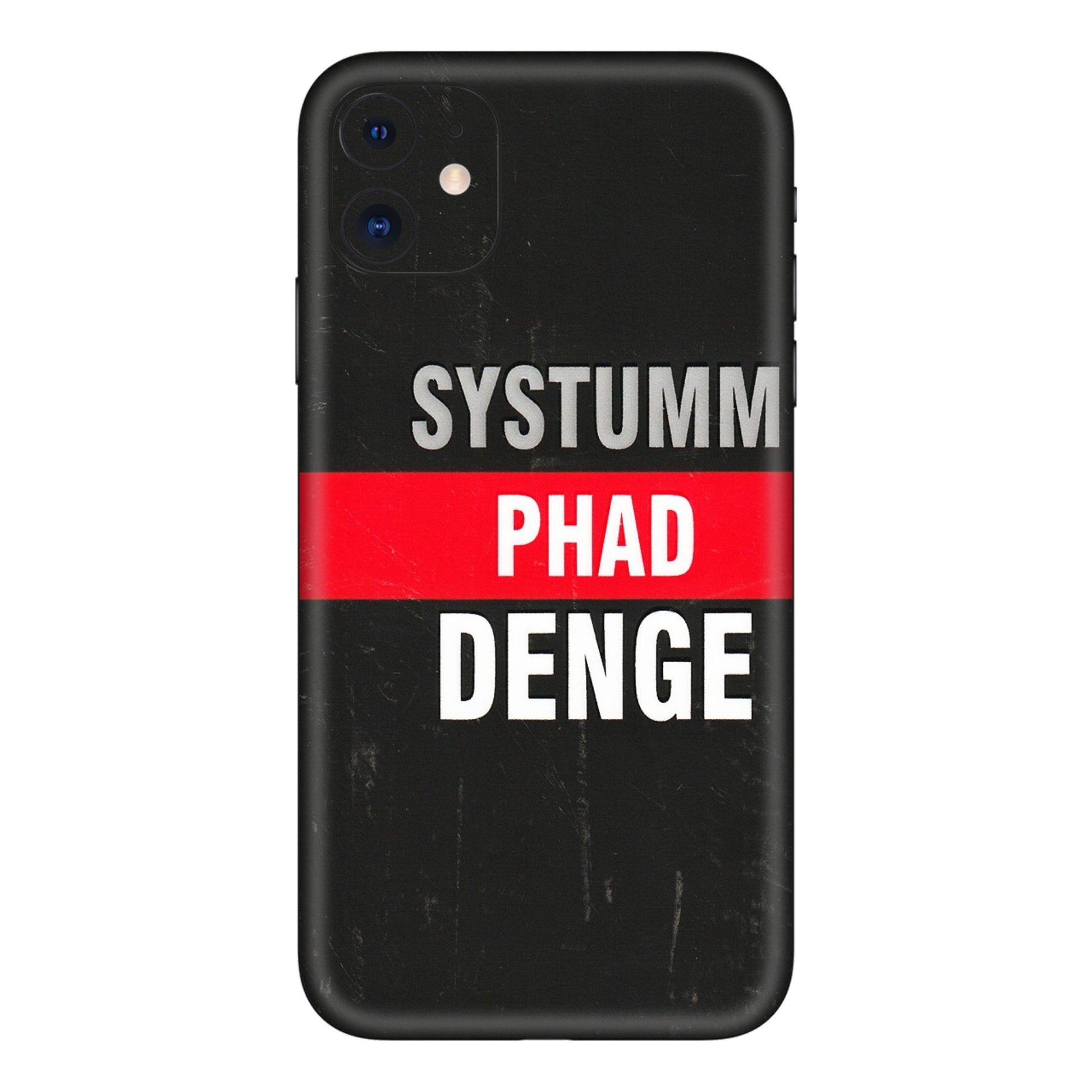 Apple iPhone Skins (All Models) - Systumm Phad Denge - 3D Embossed Finish (L-278) iPhone 11