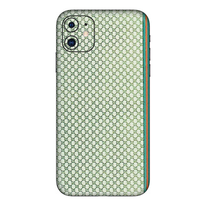 Apple iPhone Skins (All Models) - Gucci Fabric Pattern - 3D Embossed Finish (L-73) iPhone 11