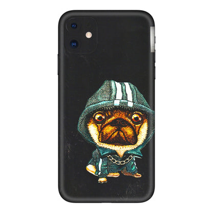 Apple iPhone Skins (All Models) - Puppy N Hoodie - 3D Embossed Finish (L-90) iPhone 11