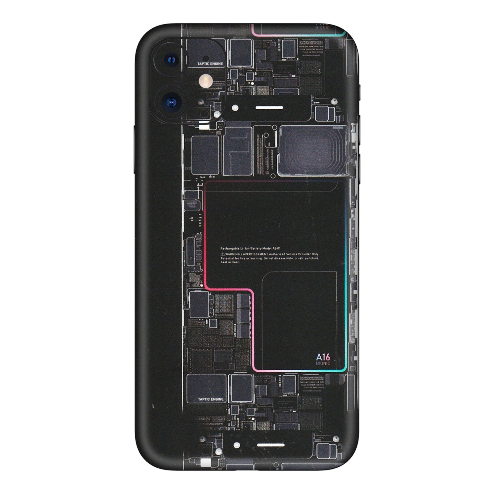 Apple iPhone Skins (All Models) - Motherboard Circuit Layout - Matte Finish (M-117) iPhone 11