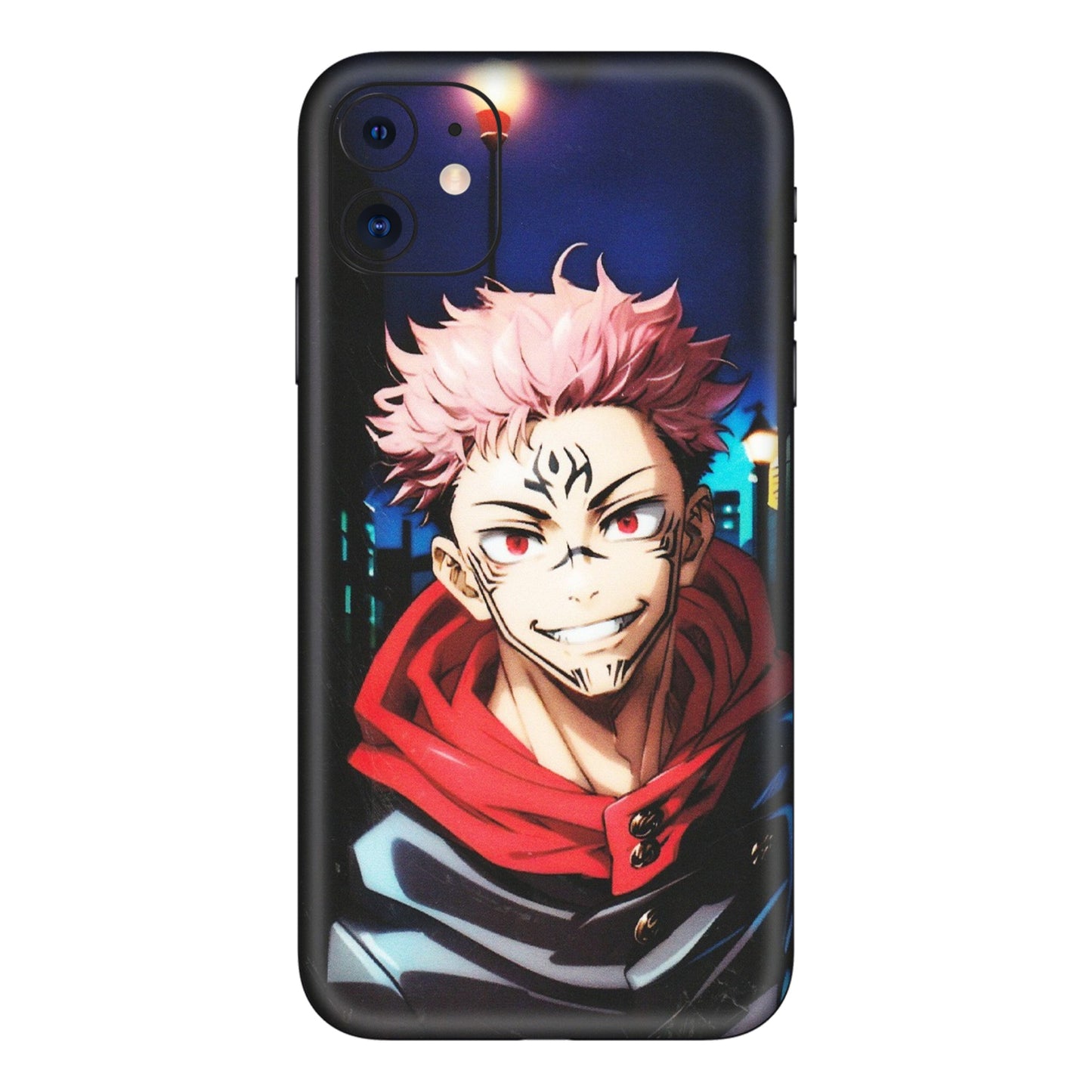 Apple iPhone Skins (All Models) - Yuji Itadori Funny Face Anime - Matte Finish (M-152) iPhone 11