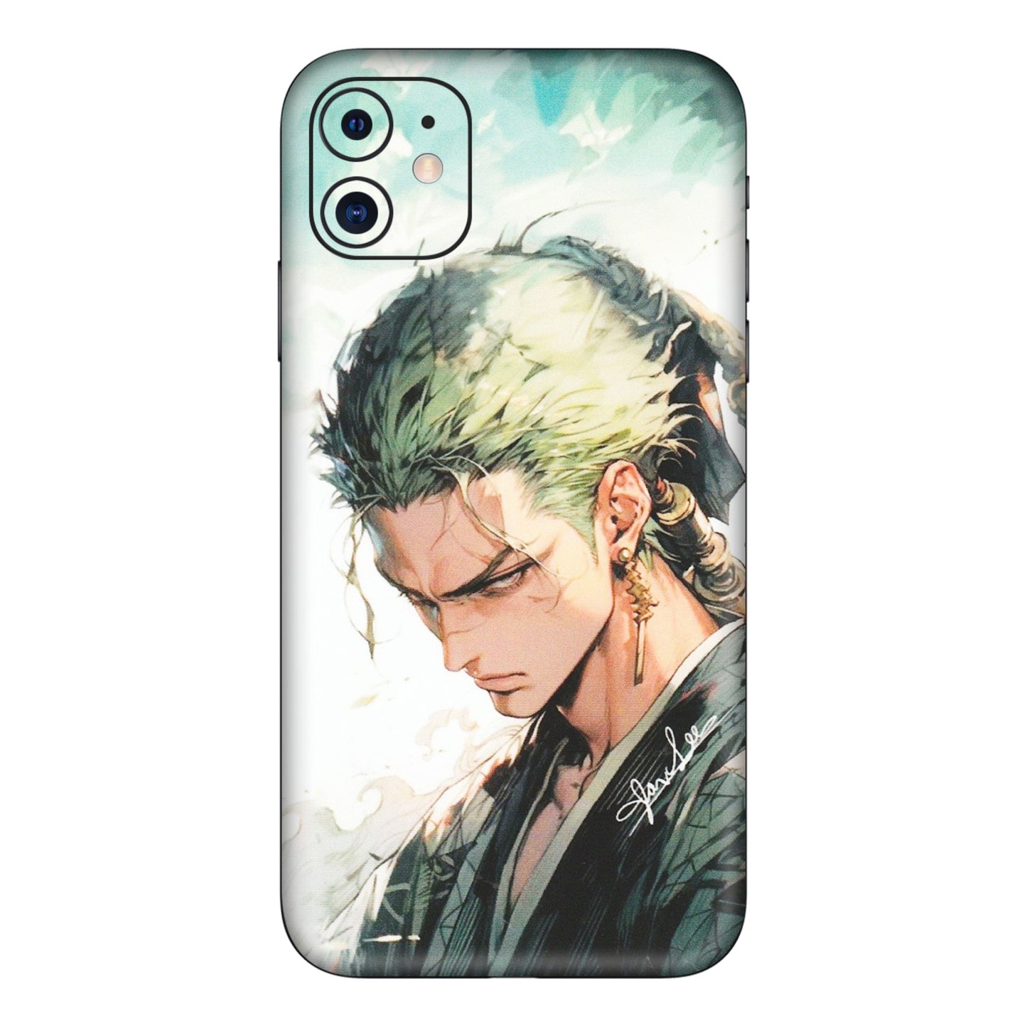 Apple iPhone Skins (All Models) - Pirate Hunter One Piece Anime - Matte Finish (M-157) iPhone 11