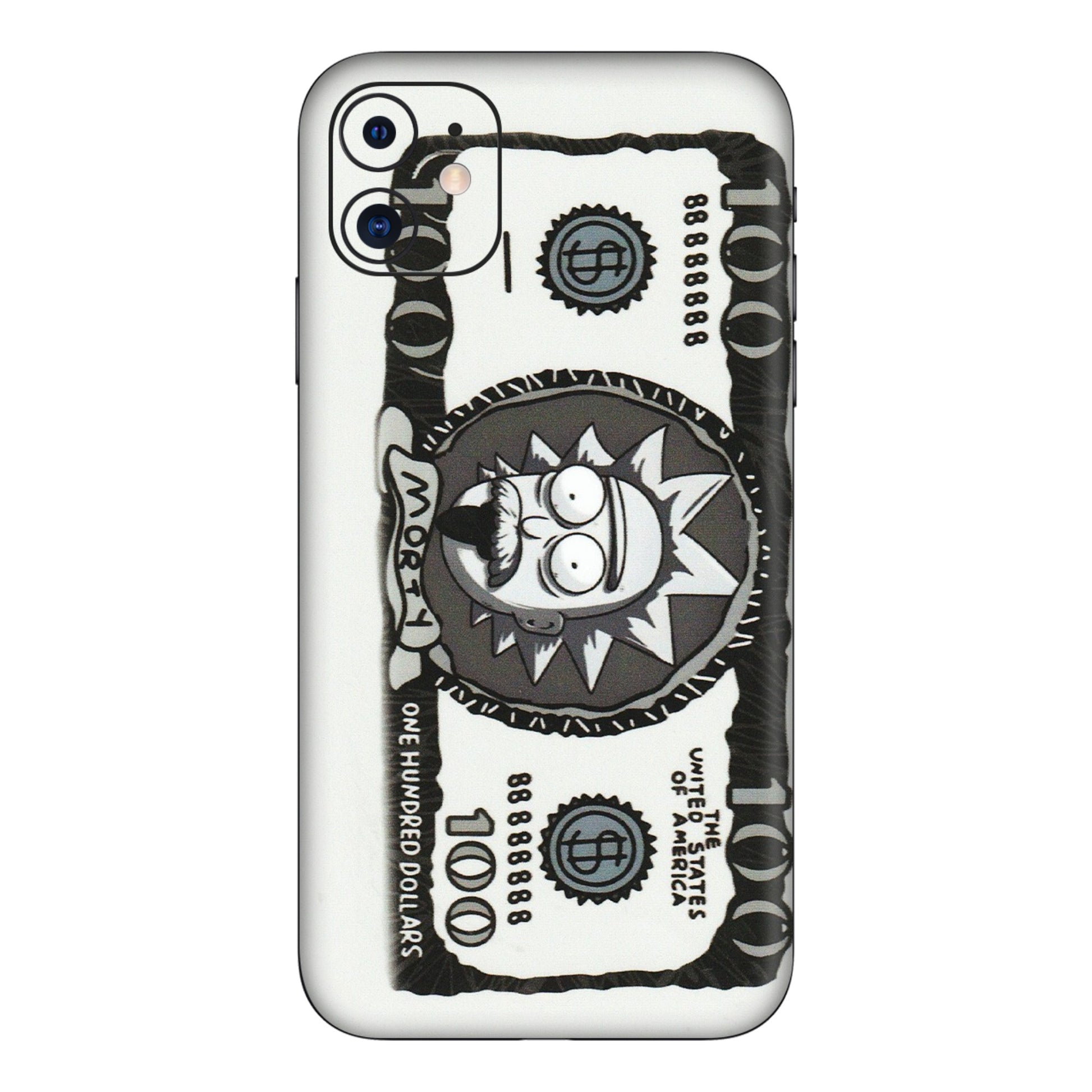 Apple iPhone Skins (All Models) - Rick And Morty Hundred Dollar Anime - Matte Finish (M-161) iPhone 11