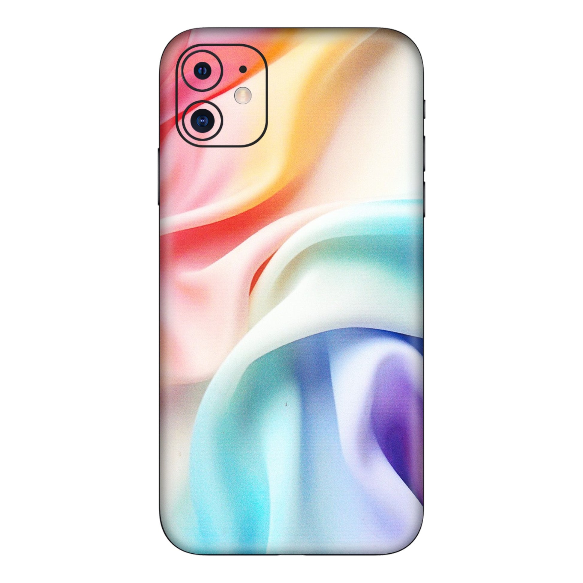 Apple iPhone Skins (All Models) - Colourful Silk Cloth - Matte Finish (M-165) iPhone 11