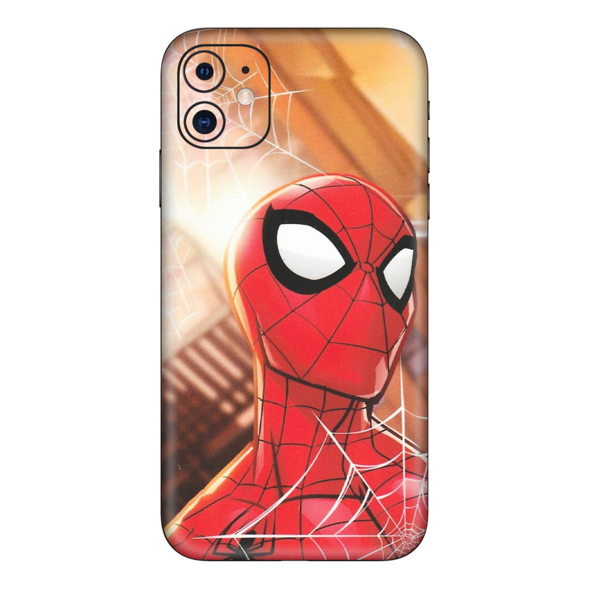 Apple iPhone Skins (All Models) - Spiderman Face New - Matte Finish (M-41) iPhone 11