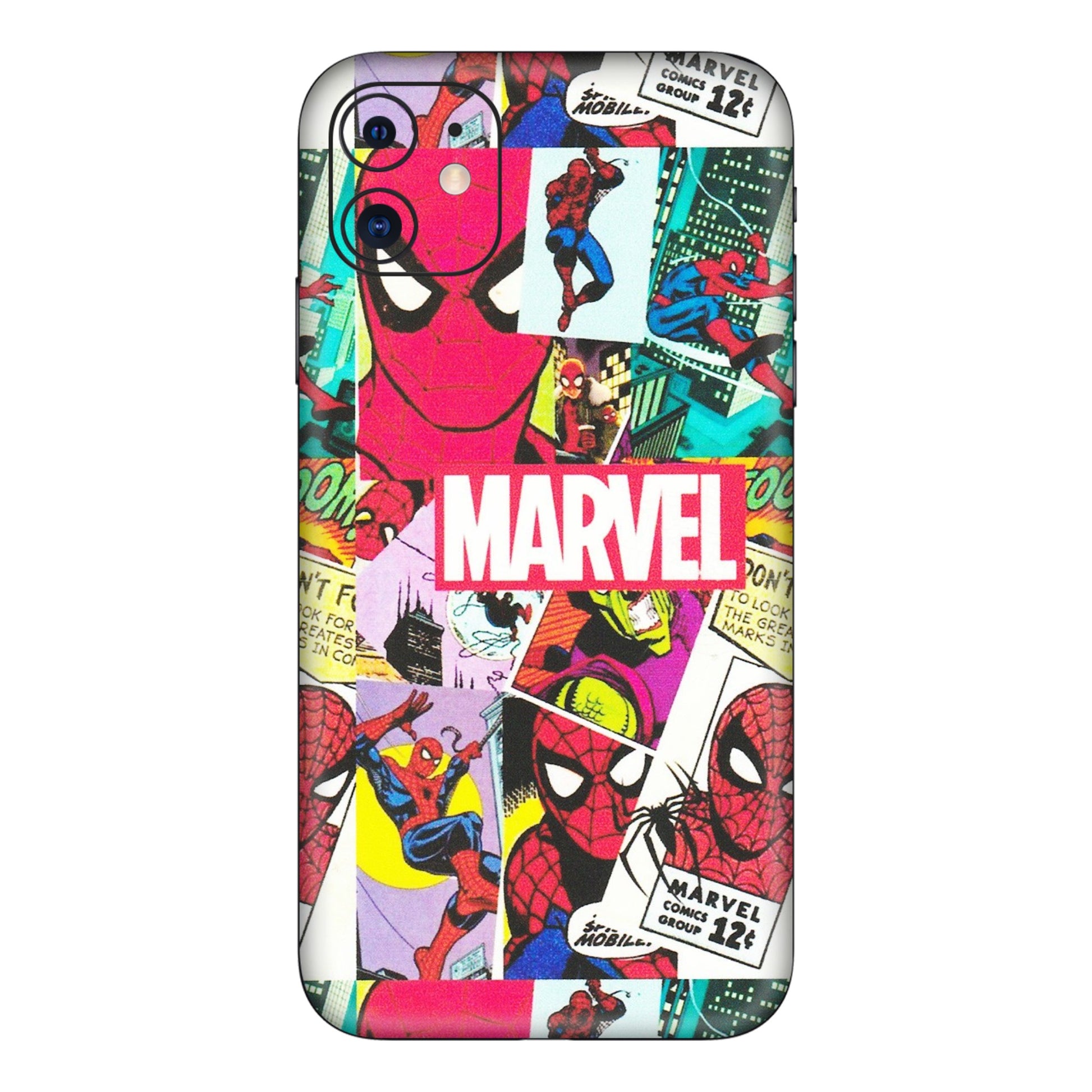 Apple iPhone Skins (All Models) - Marvel Comic Spiderman Grafitti - Matte Finish (M-72) iPhone 11