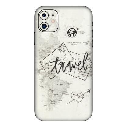 Apple iPhone Skins (All Models) - Travel Ticket - Transparent Finish (T-06) iPhone 11