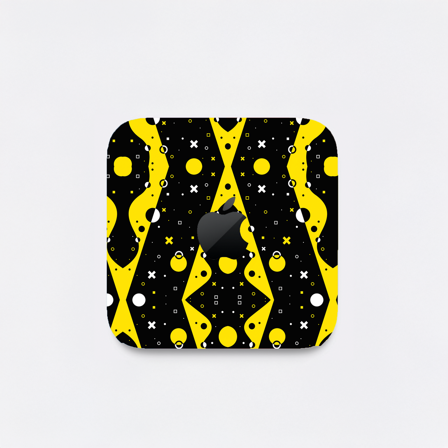 Yellow And Black Magnet Matte Finish Skin For Mac Mini M4/M2/M1