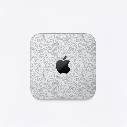 Abstract Line Map Matte Finish Skin For Mac Mini M4/M2/M1