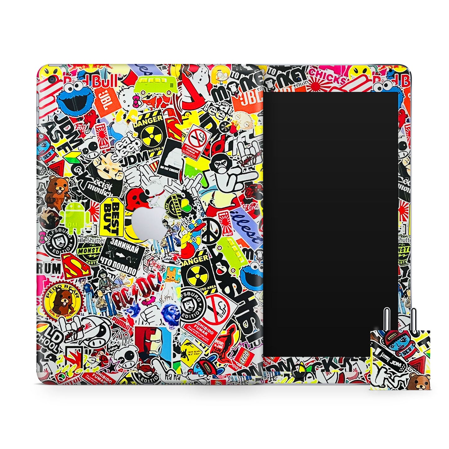Jumbled Sticker Grafitti  Matte Finish Skin For iPad/Tablet