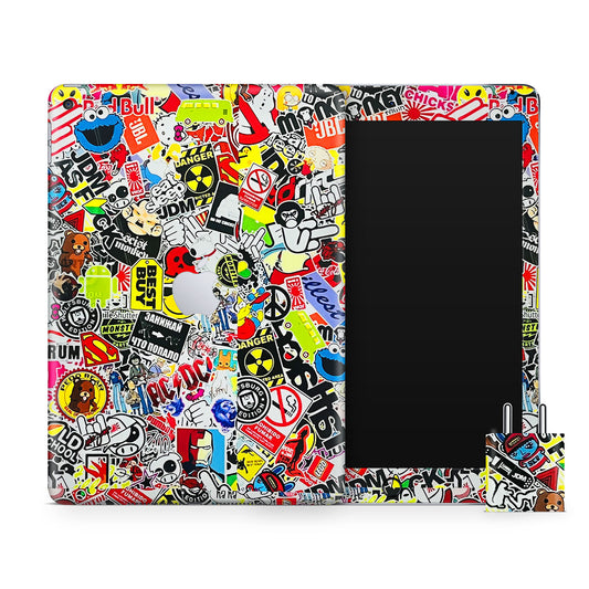 Jumbled Sticker Grafitti  Matte Finish Skin For iPad/Tablet