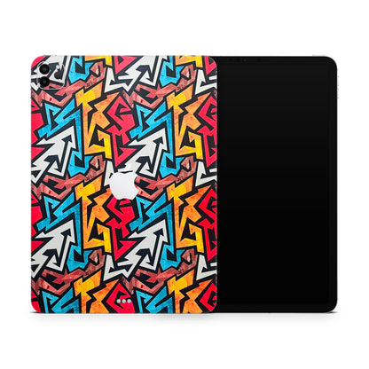 RGB Zig Zag Matte Finish Skin For iPad/Tablet