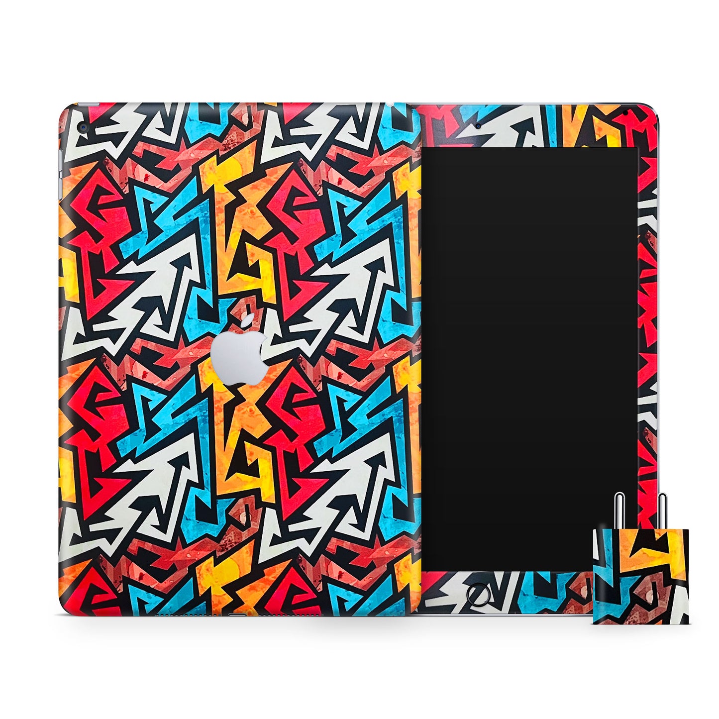 RGB Zig Zag Matte Finish Skin For iPad/Tablet