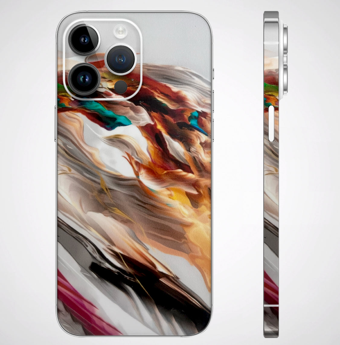 Acrylic Paint Matte Finish Phone Skin