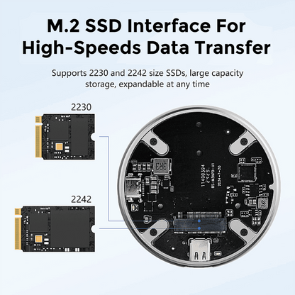 Magneto X Type-C SSD Enclosure With M.2 NVME Support Upto 4TB